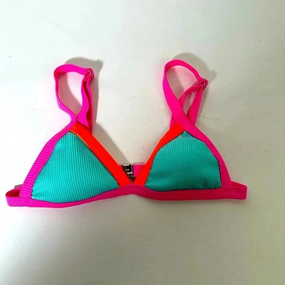 Color Block Bikini Top - Picture 2 of 4